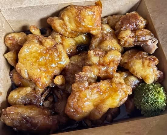 Naked Orange Chicken.