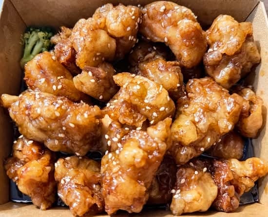 Naked Sesame Chicken.